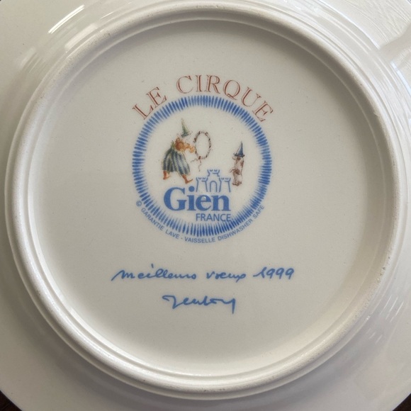 Set of 4 GIEN France 5” plates Couleurs Du Temps - Picture 7 of 9